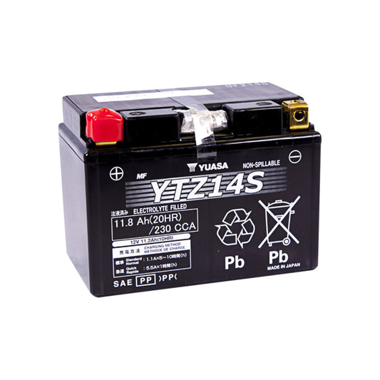 Yuasa YTZ14S Maintenance Free Factory Activated Battery